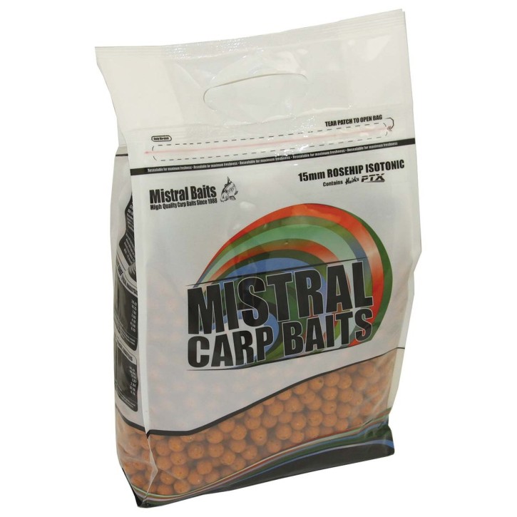 Mistral Baits Rosehip Isotonic Boilies 20mm / 1kg