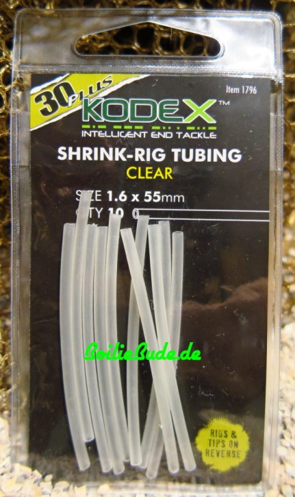 Kodex 30PLUS Shrink Rig Tubing Clear