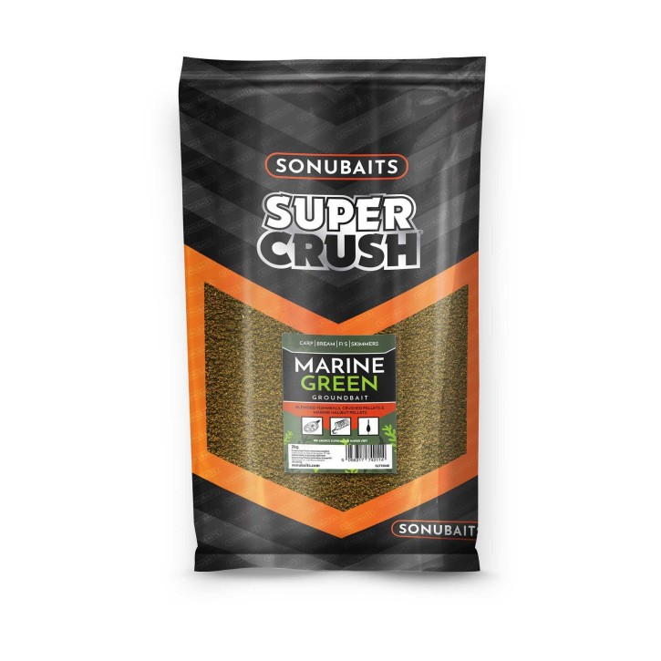 Sonubaits Super Crush Marine Green Groundbait, 2kg