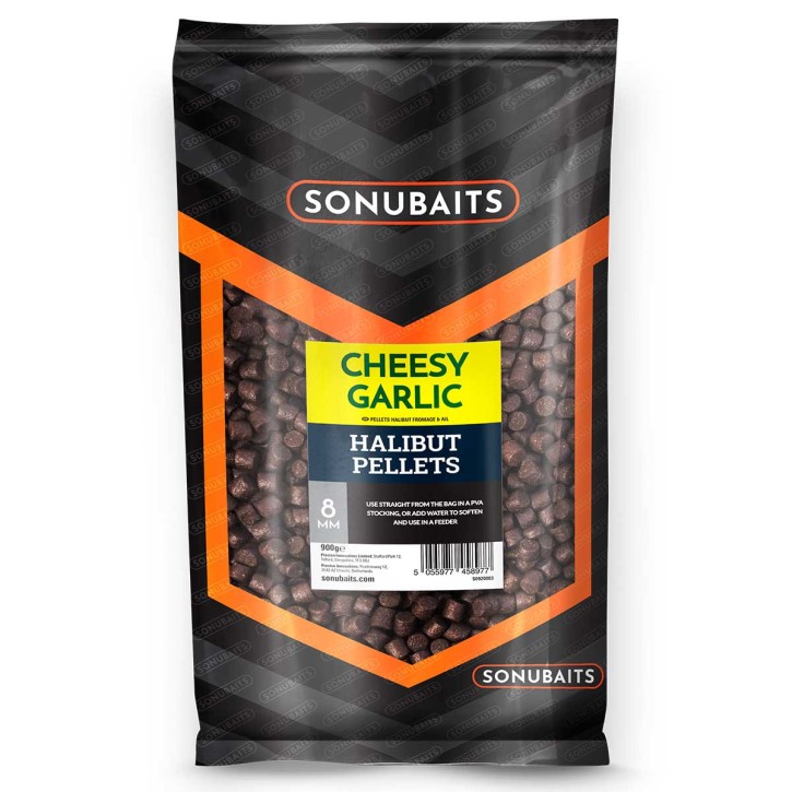 Sonubaits Cheesy Garlic Halibut Pellets 8mm 900gr.
