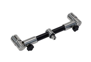 SummitTackle Adjustable 2 Rod Buzz Bars Black Edititon 6 Inch (Front)