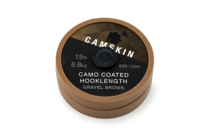 Thinking Anglers Camskin Hooklength Camo Gravel Brown / 25lbs