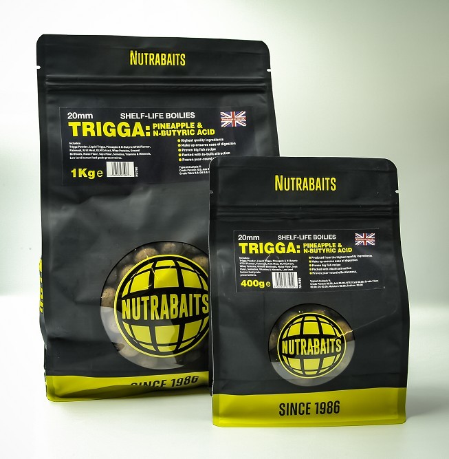 Nutrabaits Trigga Pineapple & N-Butyric Boilies 15mm, 5kg