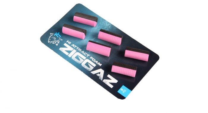 Nash Tackle Ziggaz Hi-Attract Foam Schwarz-Pink