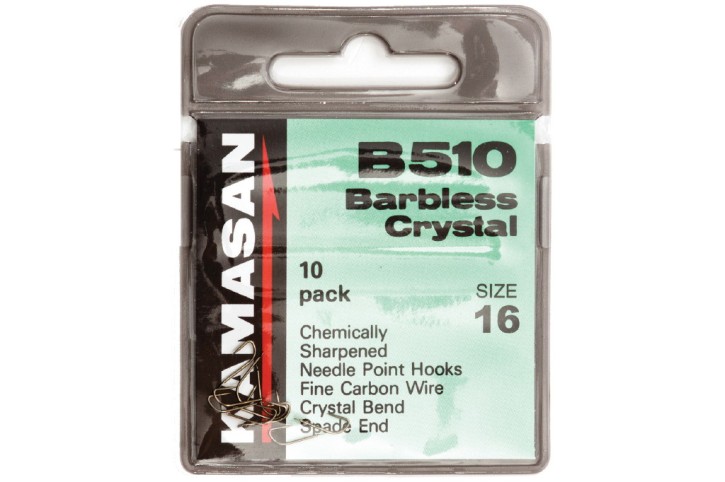 Kamasan B510 Barbless Spade-End Haken Hakengröße 20