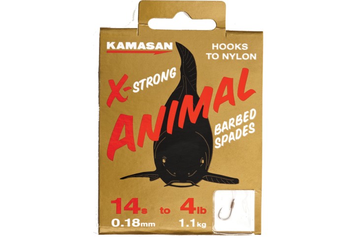 Kamasan Animal X-Strong Heavy Barbed Vorfachhaken Hakengröße 12