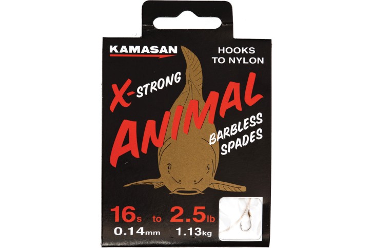 Kamasan Animal X-Strong Heavy Barbless Vorfachhaken