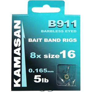 Kamasan B911 Banded Barbless Eyed Vorfachhaken