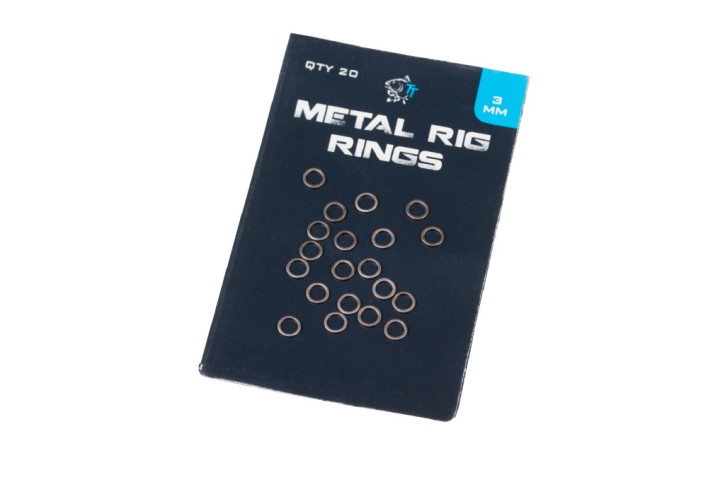 Nash Tackle Metal Rig Rings Large 3mm, rund