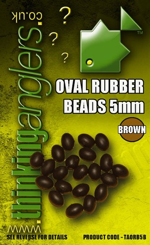 Thinking Anglers Oval Rubber Beads