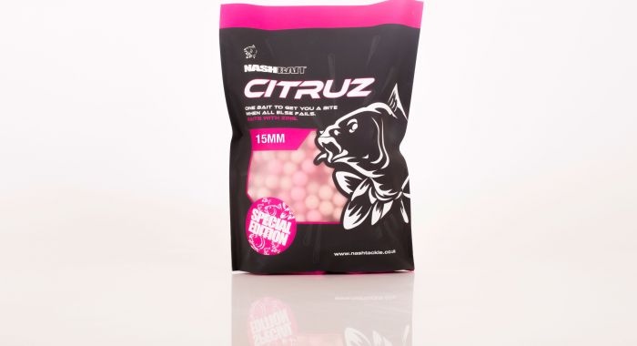 Nash Bait Citruz Pink 15mm Taster Pack of 20 Boilies 