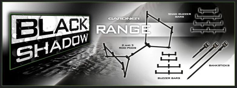 Gardner Tackle Banksticks, Buzzerbars und Rod Pods